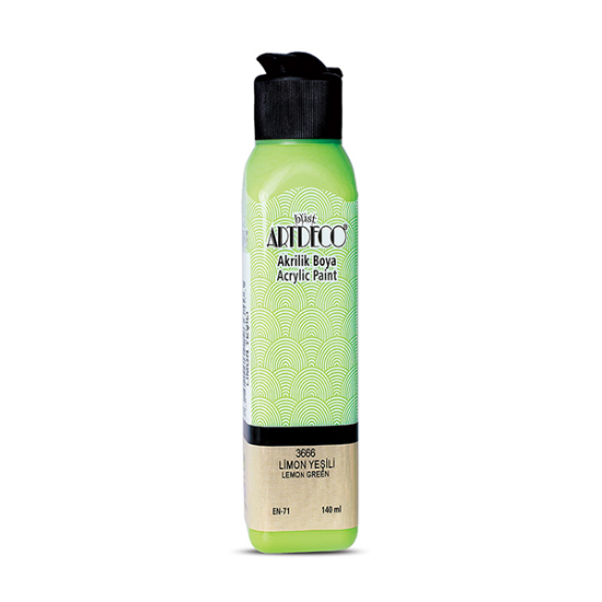 Artdeco Akrilik Boya 140 ML Limon Yeşili 070R-3666 resmi