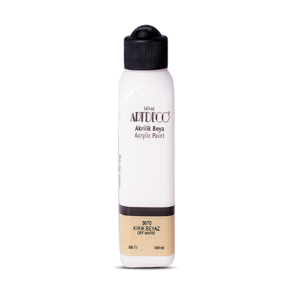 Artdeco Akrilik Boya 140 ML Kırık Beyaz 070R-3670 resmi