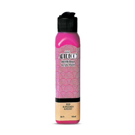 Artdeco Akrilik Boya 140 ML Burgundy 070R-3020 resmi