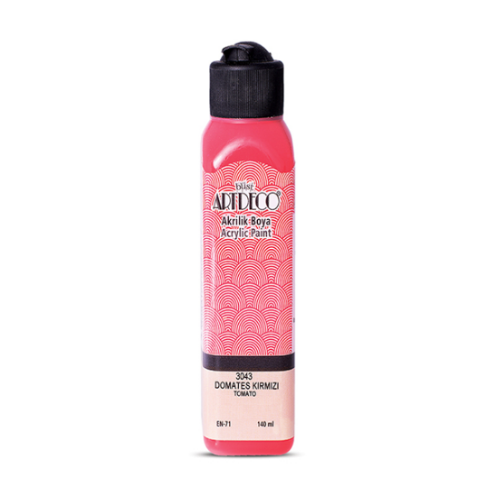 Artdeco Akrilik Boya 140 ML Domates Kırmızı 070R-3043 resmi