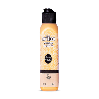Artdeco Akrilik Boya 140 ML Metalik Altın 071R-3721 resmi