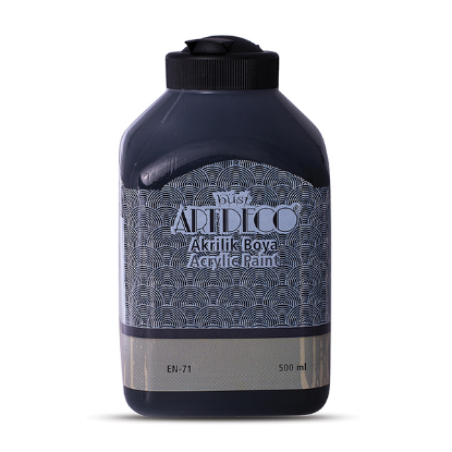 Artdeco Akrilik Boya 500 ML Siyah 70L-3618 resmi