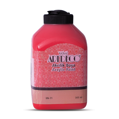 Artdeco Akrilik Boya 500 ML Kırmızı 070L-3016 resmi