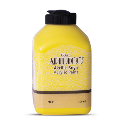 Artdeco Akrilik Boya 500 ML Sarı 070L-3601 resmi