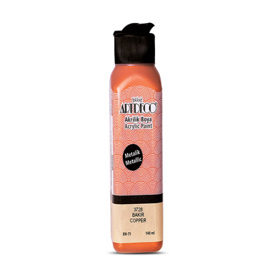 Artdeco Akrilik Boya 140 ML Metalik Bakır 071R-3728 resmi