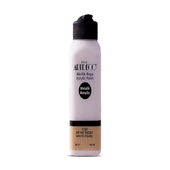 Artdeco Akrilik Boya 140 ML Metalik Beyaz 071R-3720 resmi