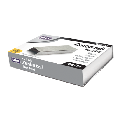 Mas Zımba Teli 24/6 Beyaz 145 (10 Adet) resmi