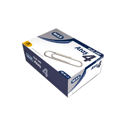 Mas Ataş Nikel Kaplı NO:4 100 LÜ 240 (24 Adet) resmi