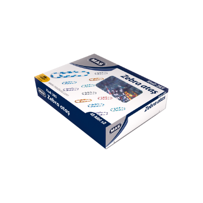 Mas Ataş Zebra Renkli 28 MM 285 (36 Adet) resmi