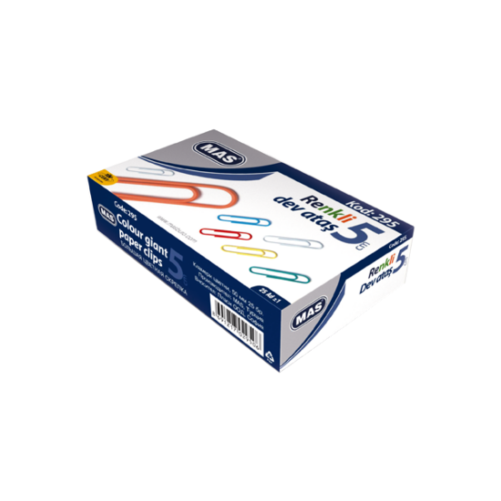 Mas Ataş Dev Renkli Pvc Kaplı 50 MM 295 (24 Adet) resmi