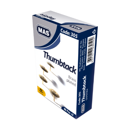 Mas Raptiye Pirinç Kaplama 305 (36 Adet) resmi