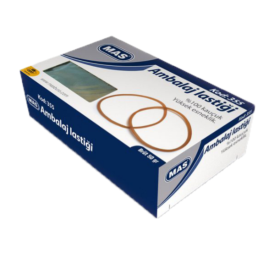 Mas Ambalaj Lastik Kutu Midi %100 Kauçuk 50 GR 355 resmi