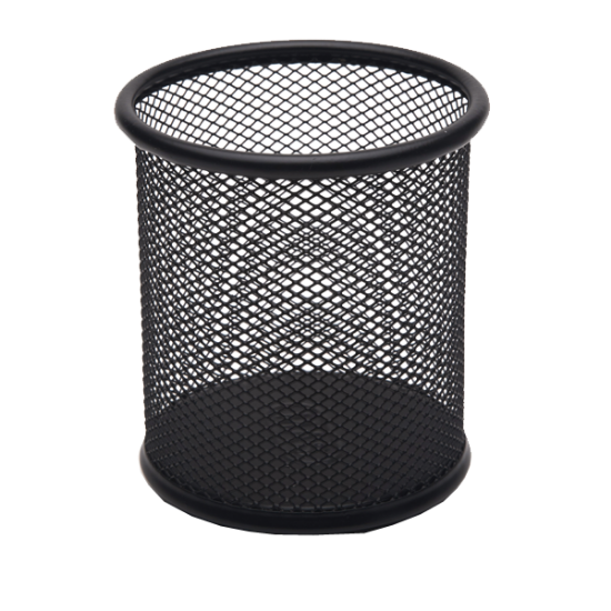 Mas Kalemlik Metal Perforeli Silindir Siyah 500 resmi