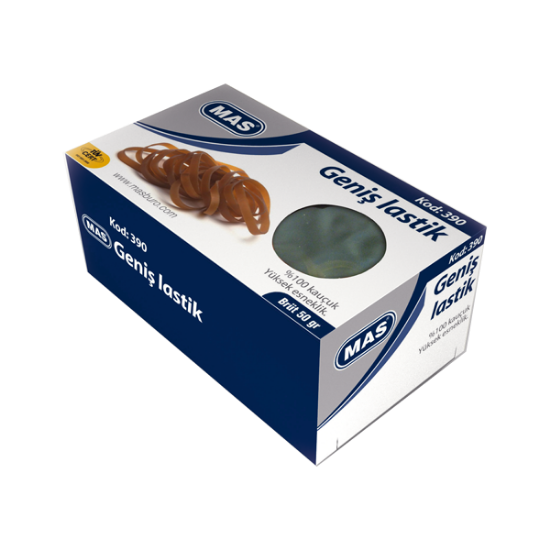 Mas Ambalaj Lastik Kutu Geniş 50 GR 390 resmi