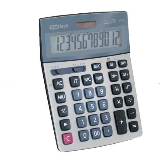 Mas Hesap Makinesi Ofis Tipi Çift Hafıza Büyük 6902 resmi