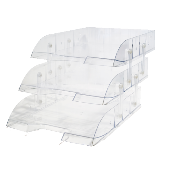 Mas Evrak Rafı Hareketli Plastik 3 LÜ Şeffaf 829 resmi