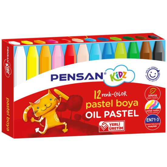 Pensan Pastel Boya Kidz 12 Renk 98060 resmi