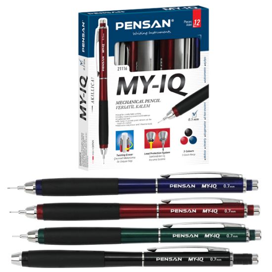 Pensan Versatil Kalem My IQ 0.7 MM 21116 (12 Adet) resmi