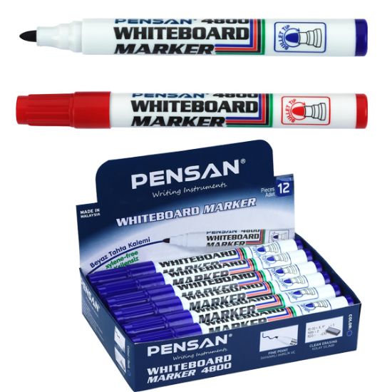 Pensan Tahta Kalemi Yuvarlak Uçlu Mavi 4800 (12 Adet) resmi