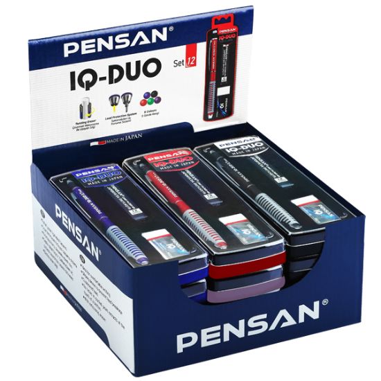 Pensan IQ-Duo Set 0.5 MM Karışık Renkli Silgi+Min resmi