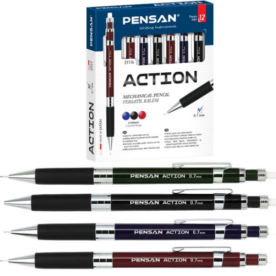 Pensan Versatil Kalem Actıon 0.7 MM -05 MM 60 Lı resmi