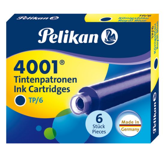 Pelikan Dolma Kalem Kartuşu Küçük Royal Mavi 6 Lı 4001  resmi