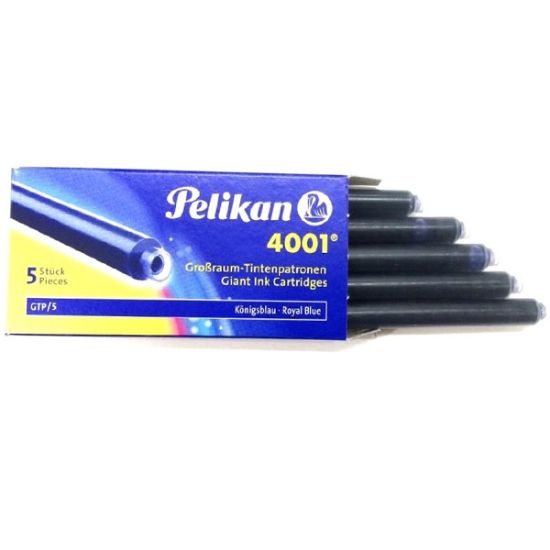 Pelikan Dolma Kalem Kartuşu Uzun Royal Siyah 5 Li 4001  resmi