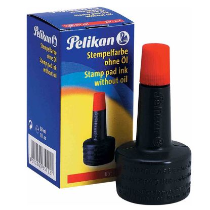 Pelikan Istampa Mürekkebi 28 ML Kırmızı 351221 (10 Adet) resmi