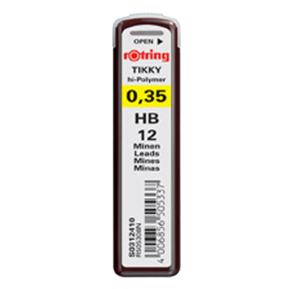 Rotring Min Hi-Polymer HB 0.3 MM S0312410 (10 Adet) resmi