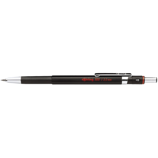 Rotring Versatil Kalem 300 2 MM Siyah 1904729 (10 Adet) resmi