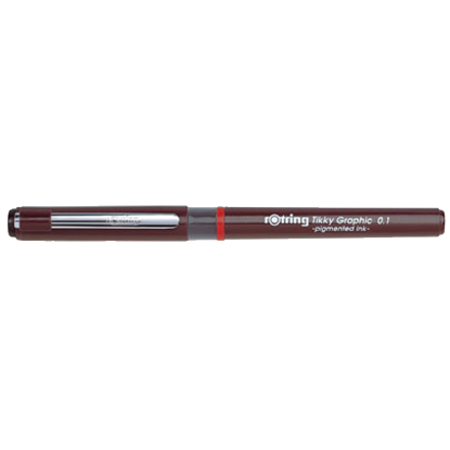 Rotring Çizim Kalemi Grafik Tikky 0,1 1904750 (12 Adet) resmi