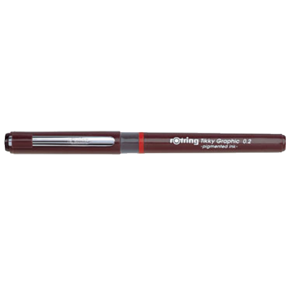 Rotring Çizim Kalemi Grafik Tikky 0.2 1904752 (12 Adet) resmi