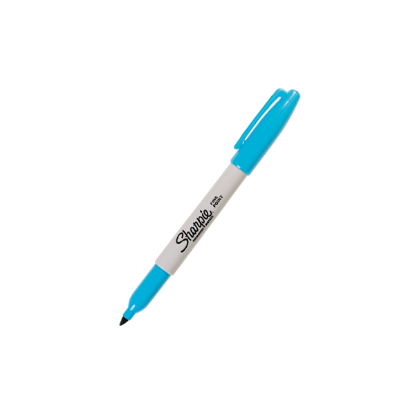 Sharpie Markör Permanent Fine Yuvarlak Uçlu T.Mavi 1741399 (12 Adet) resmi