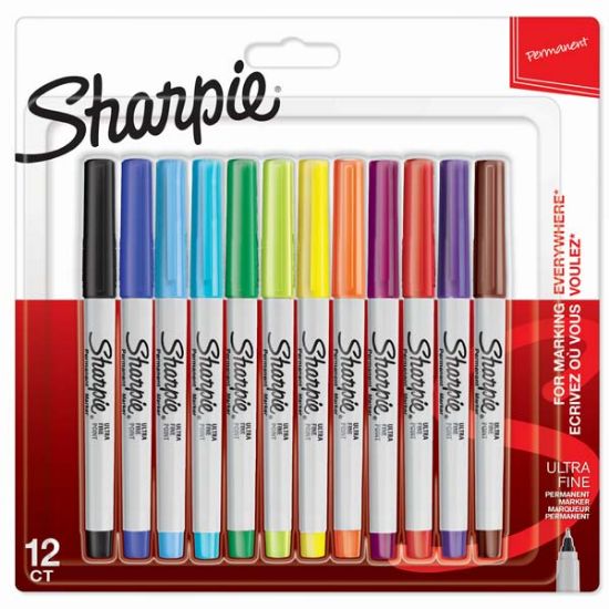 Sharpie Markör Permanent Ultra Fine Karışık Renk 12 Lİ SH-2065408 resmi