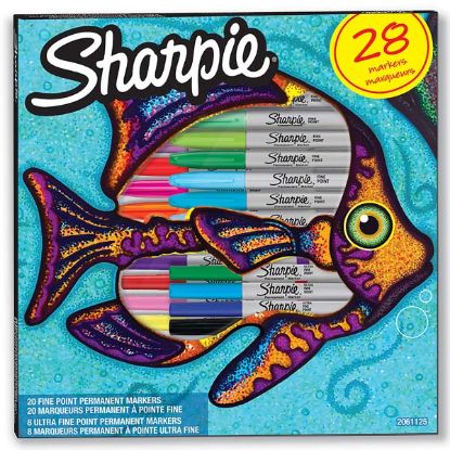 Sharpie Markör Permanent Fine 28 Li Balık 2061125 resmi