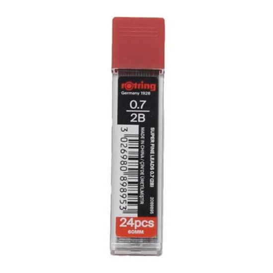 Rotring Min Super Polymer 2B 0.7 MM 2089895 (12 Adet) resmi