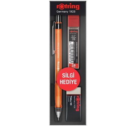 Rotring Okul Seti Visuclick Versatil/Min Silgi 0.7 MM Turuncu RO-VK07 resmi
