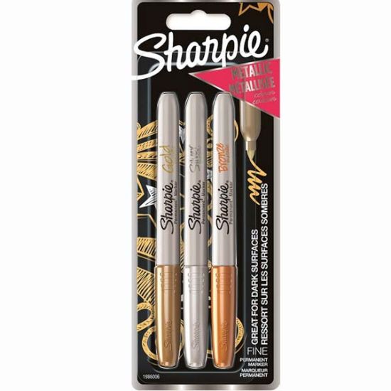 Sharpie Markör Metalik 3 Lü Bl Karışık Renk 1986006 resmi