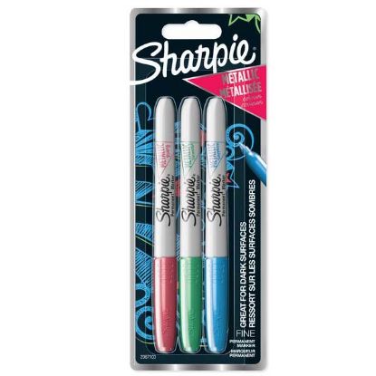 Sharpie Markör Permanent Metalik Kırmızı Yeşil Mavi 3 Lü Bls 2067103 resmi