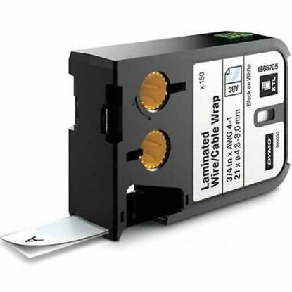 Dymo XTL LamineTel/Kablo 21x39 MM Beyaz/Siyah 150 Etiket resmi
