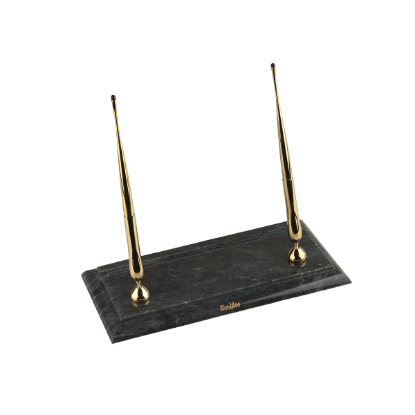 Scrikss Masa Takımı Çiftli Dolma-Dolma Katre-I Zer Mermer Gold resmi