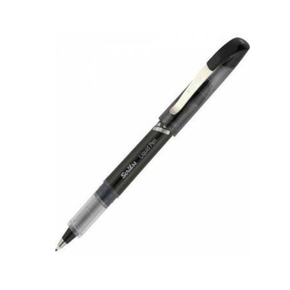 Scrikss Roller Kalem Liquid Pen Konik Uç Siyah LP-68 (12 Adet) resmi
