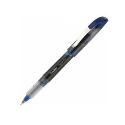 Scrikss Roller Kalem Liquid Pen Konik Uç Mavi LP-68 (12 Adet) resmi