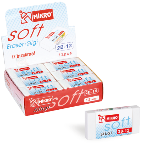 Mikro Silgi 2B-12 (12 Adet) resmi