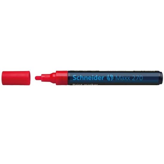 Schneider Markör Boya Maxx 1-3 MM Kırmızı 270 (10 Adet) resmi
