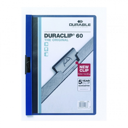 Durable Sıkıştırmalı Dosya DuraClip Ortadan Klipsli 60 Syf A4 Lacivert 2209 resmi