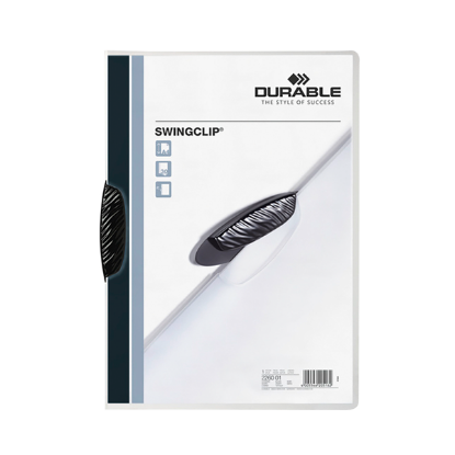 Durable Sıkıştırmalı Dosya SwingClip Ortadan Klipsli 30 Syf A4 Siyah 2260 resmi