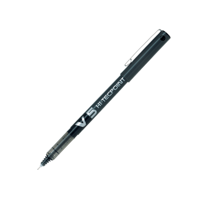 Pilot Roller Kalem Hi-Tecpoint İğne Uç 0.5 MM Siyah Bx-V5-B (12 Adet) resmi