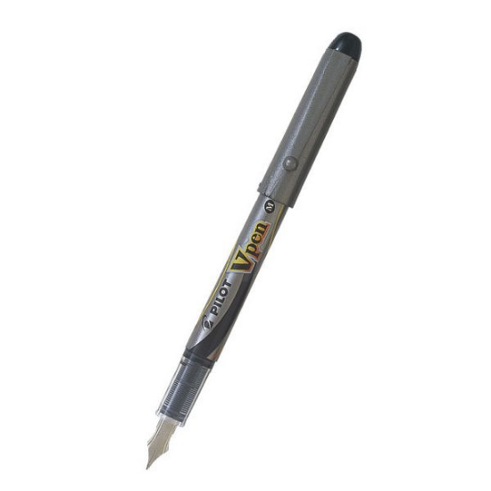 Pilot Dolma Kalem V-Pen Silver Siyah SVP-4M-B (12 Adet) resmi