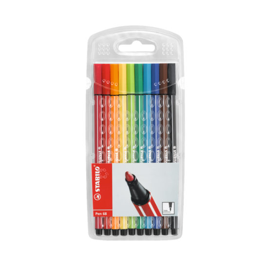 Stabilo Keçe Uçlu Boya Kalemi 1 MM 10 LU 6810/PL resmi